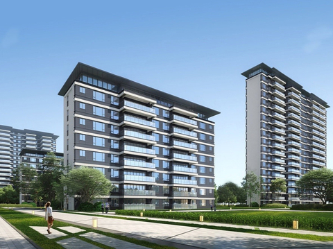 现代高层住宅  小区住宅建筑 小区洋房建筑su模型