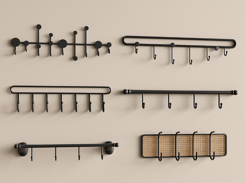 北欧挂钩 挂衣钩su模型