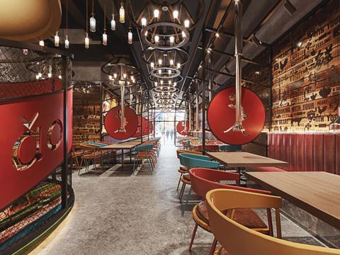 工业风烤肉店vr全景3d模型 