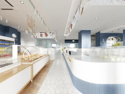  北欧面包店vr全景3d模型 