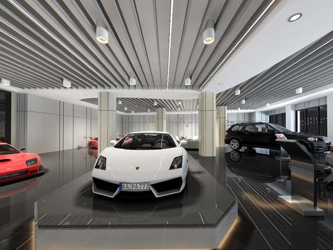  现代汽车销售中心4S店VR全景3D模型 