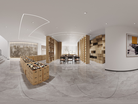 地下室 酒窖cr全景3d模型 