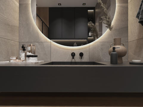  现代卫浴vr全景3d模型 