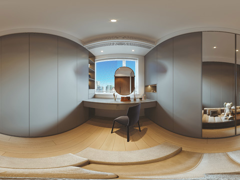  衣帽间cr全景3d模型 