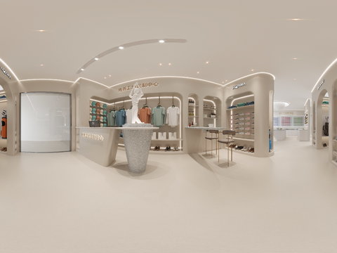  高尔夫专卖店CR全景3d模型 