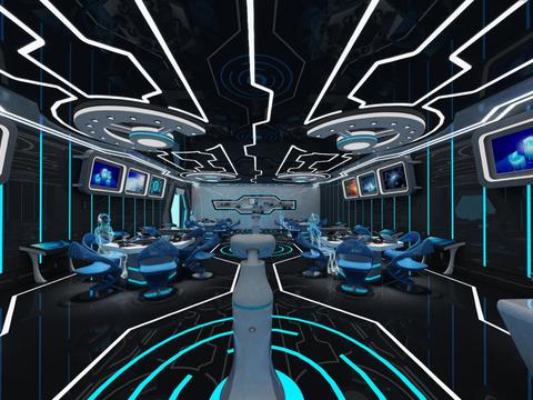  现代AI智能科技实验室vr全景3d模型 