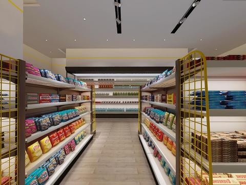  现代便利店vr全景3d模型 