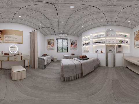  现代SPA 美容院 护理房vr全景3d模型 