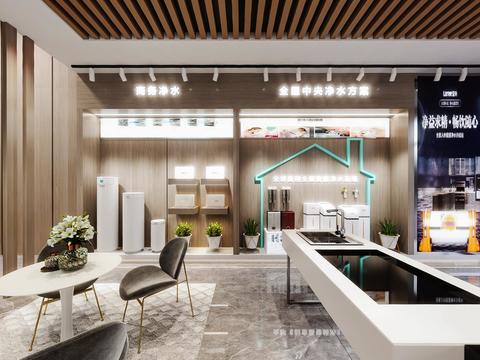  现代净水器展厅vr全景3d模型 
