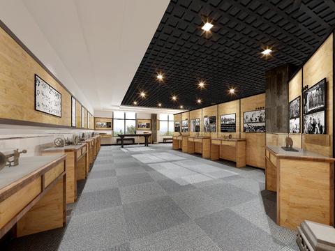  现代革命展馆vr全景3d模型 