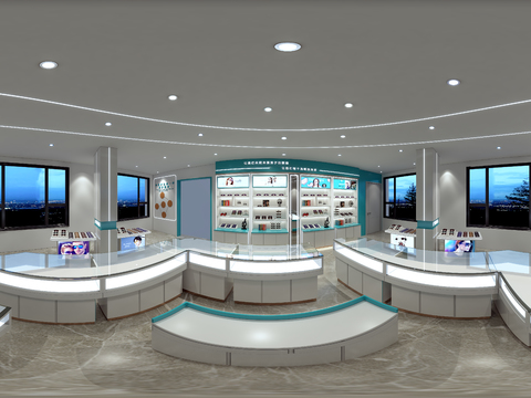  眼镜店vr全景3d模型 
