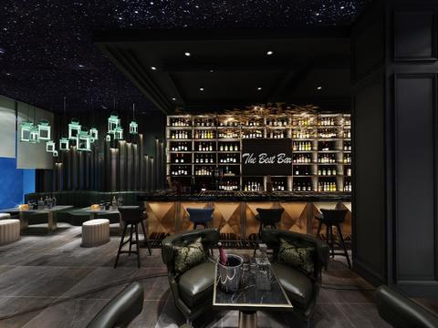  后现代酒吧全景3d模型 