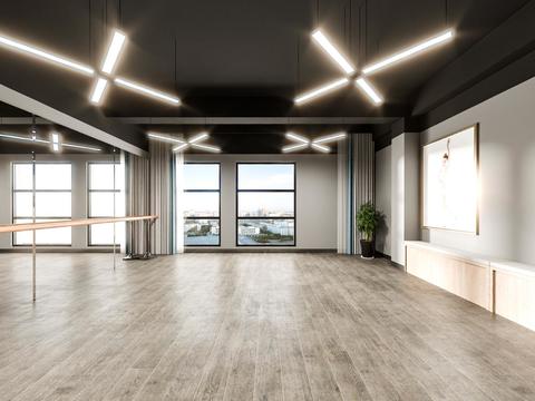  现代舞蹈培训机构大厅教室vr全景3d模型 