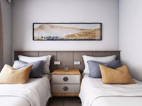  现代学生宿舍全景3D模型 