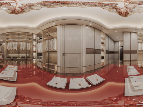  衣帽间cr全景3d模型 