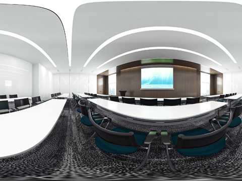  会议室 培训室vr全景3d模型 