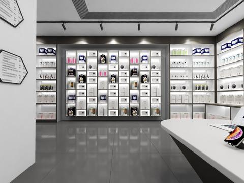  现代电子产品专卖店vr全景3d模型 