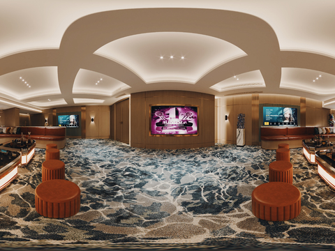  KTV包房 酒吧vr全景3d模型 