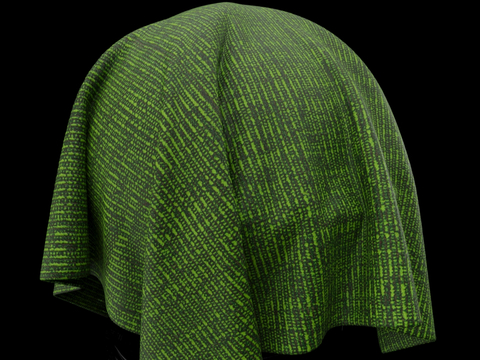  绿色针织棉布材质 