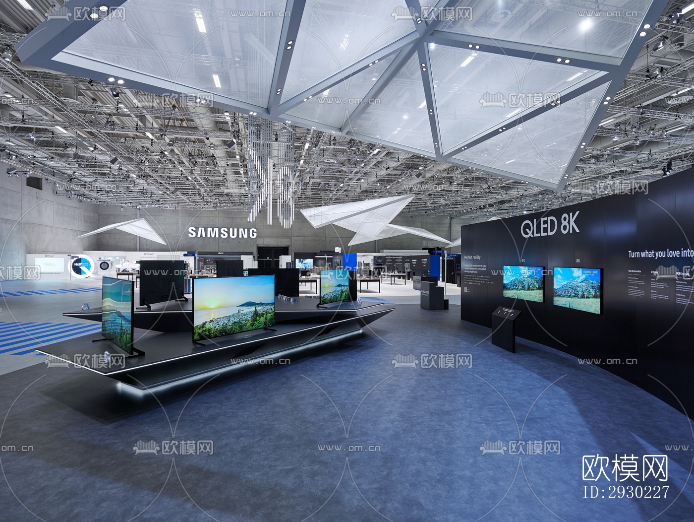 现代展览展厅效果图下载（渲染图4）