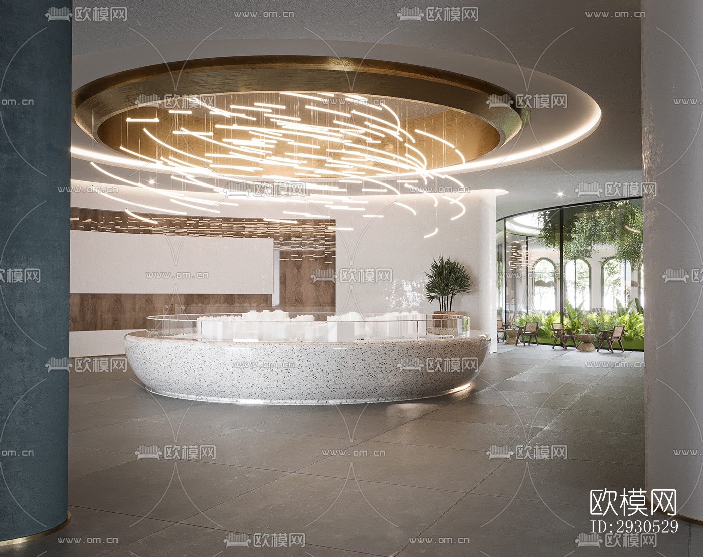 侘寂酒店民宿效果图下载（渲染图1）