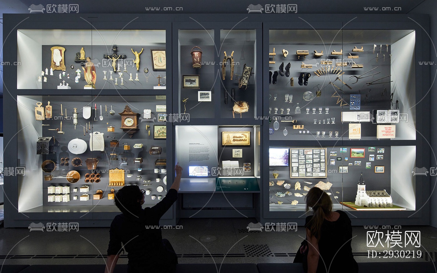 现代展览展厅效果图下载（渲染图7）