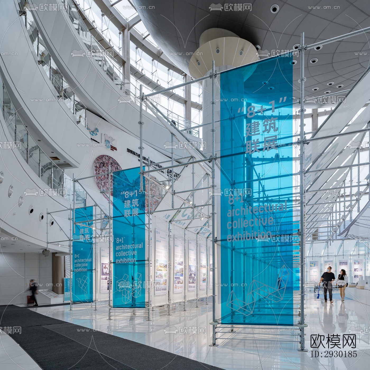 现代展览展厅效果图下载（渲染图13）