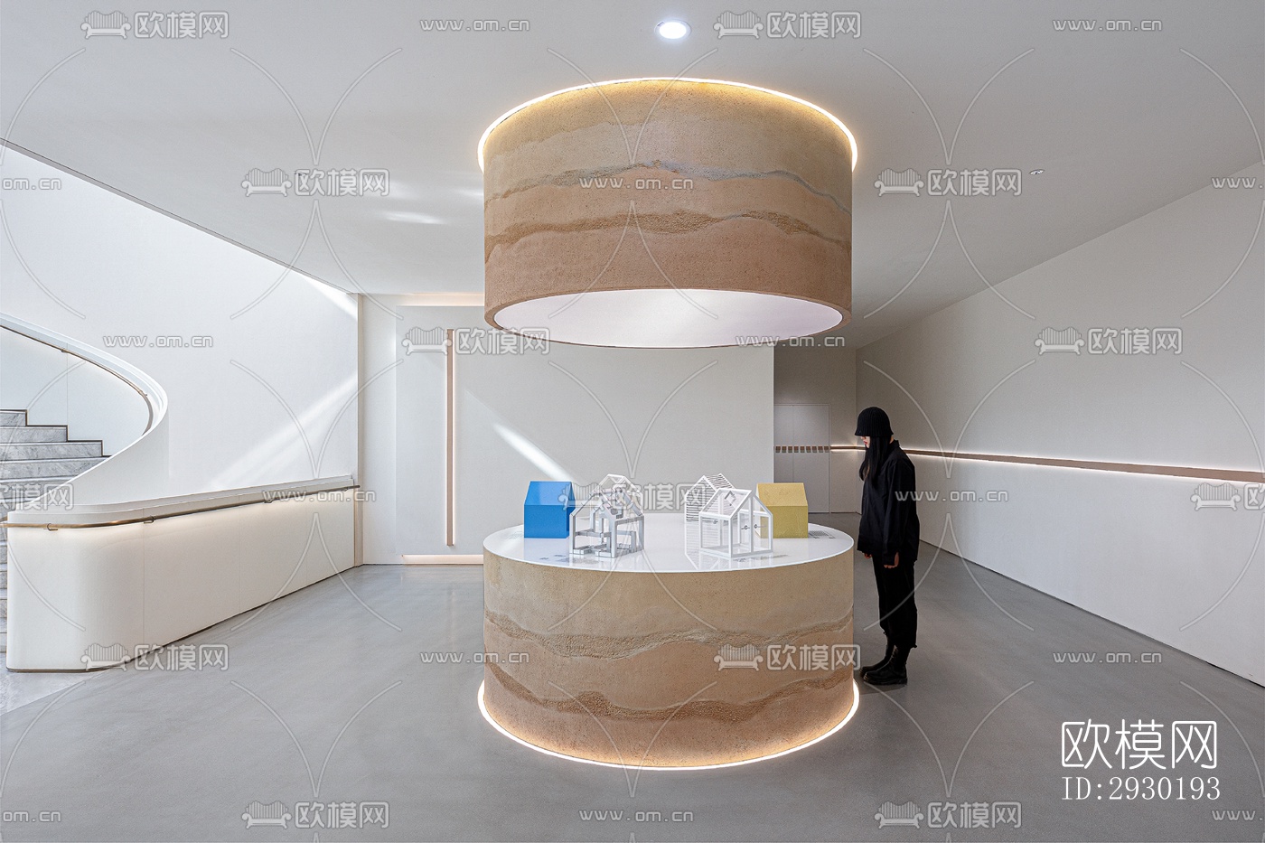 现代展览展厅效果图下载（渲染图5）