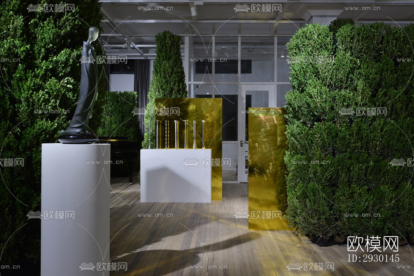 现代展览展厅效果图下载（渲染图17）