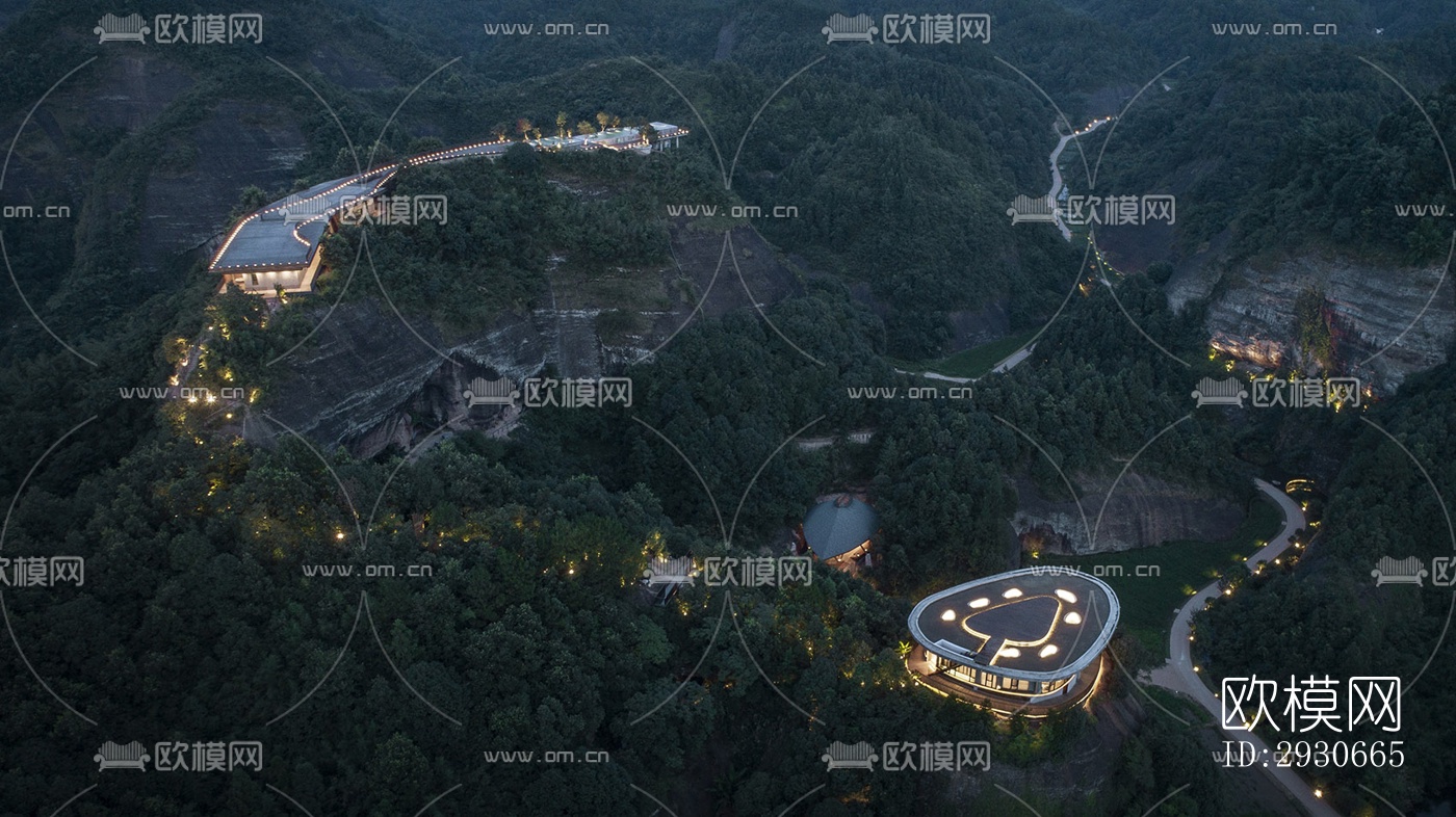 现代酒店民宿效果图下载（渲染图12）