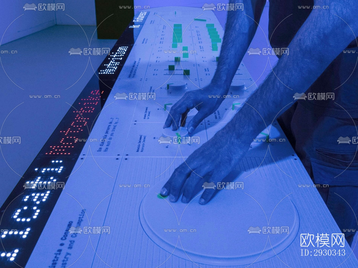 现代展览展厅效果图下载（渲染图12）