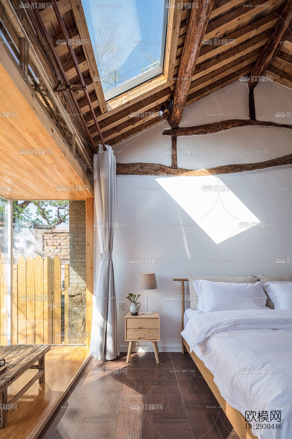 中式酒店民宿效果图下载（渲染图10）