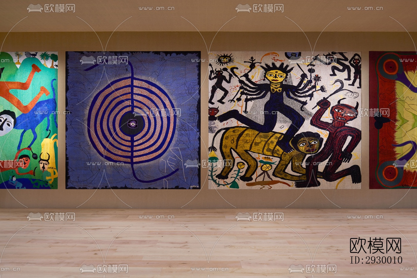 东南亚展览展厅效果图下载（渲染图1）