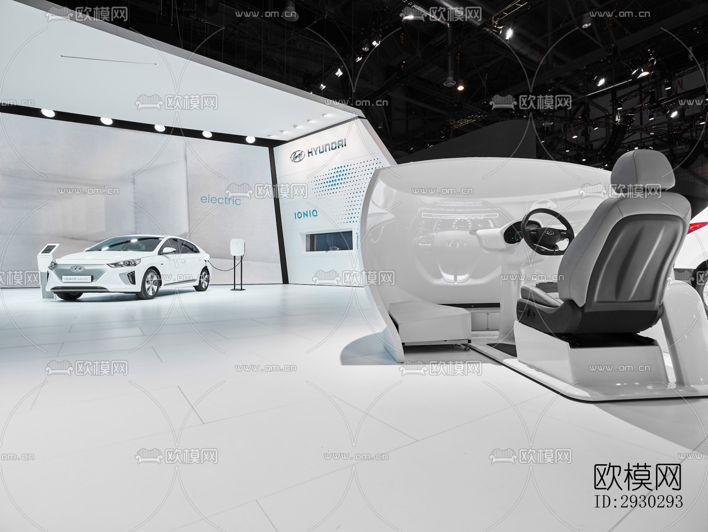 现代展览展厅效果图下载（渲染图2）