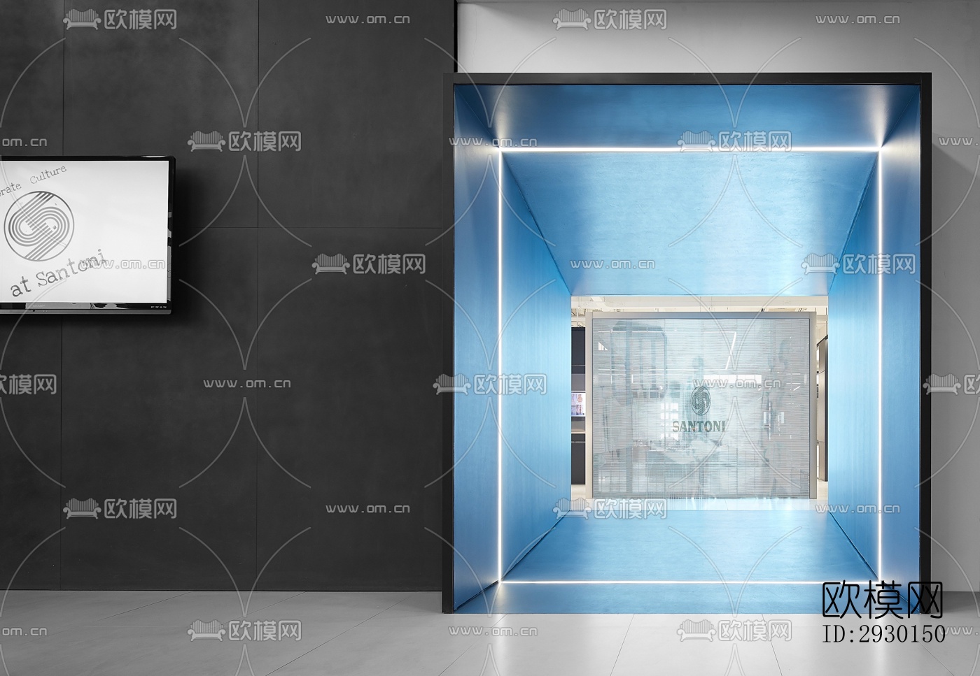 现代展览展厅效果图下载（渲染图4）