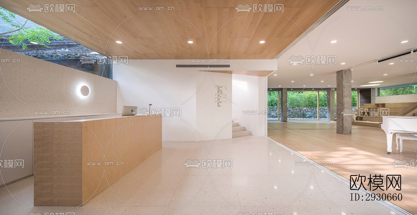 现代酒店民宿效果图下载（渲染图6）