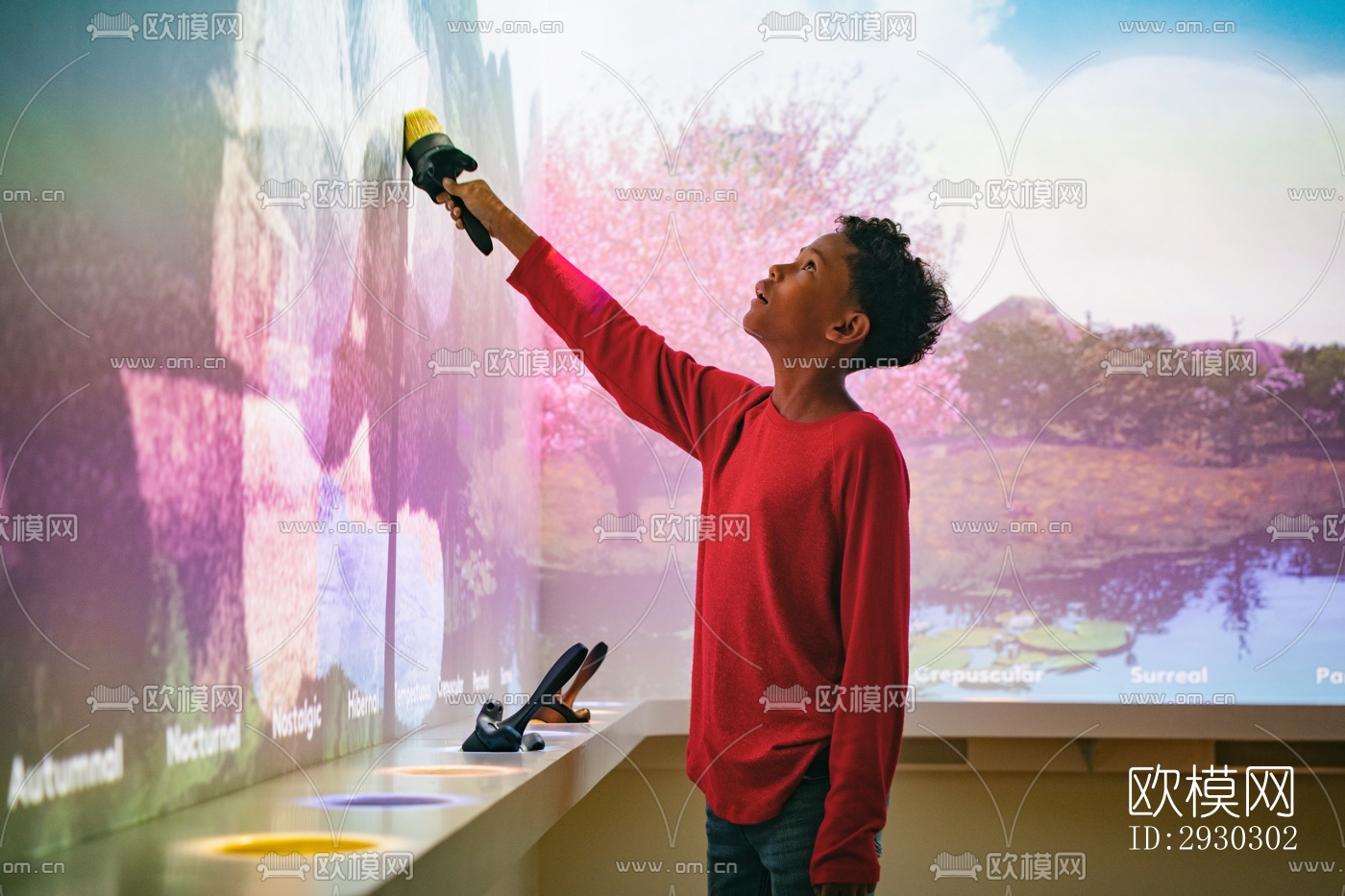 现代展览展厅效果图下载（渲染图7）