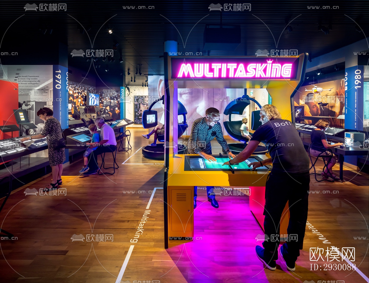 工业风展览展厅效果图下载（渲染图8）