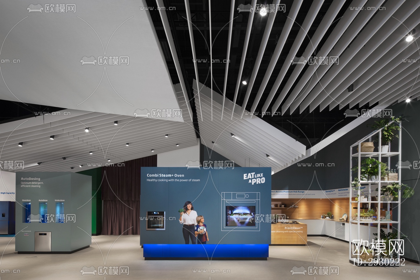 现代展览展厅效果图下载（渲染图8）