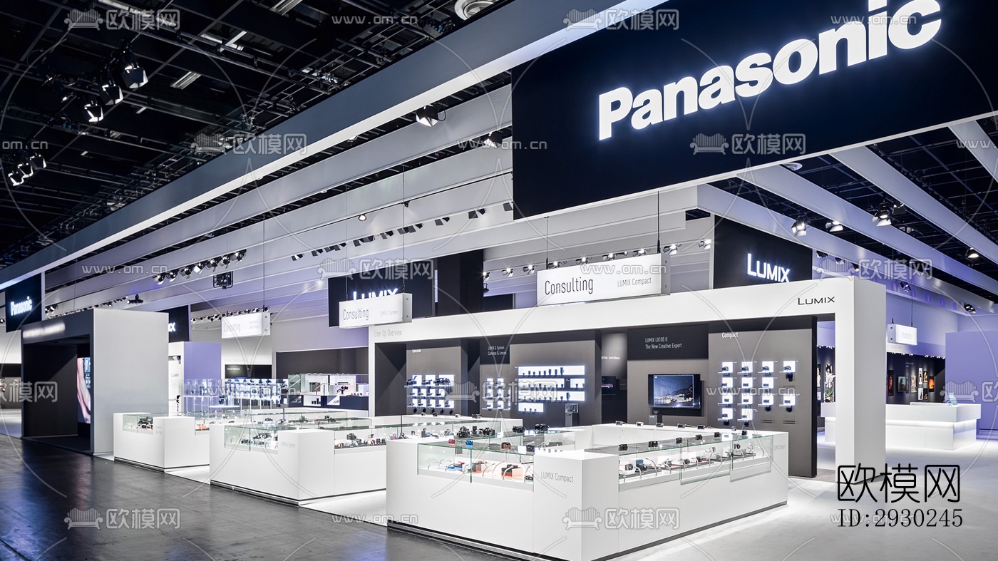 现代展览展厅效果图下载（渲染图5）