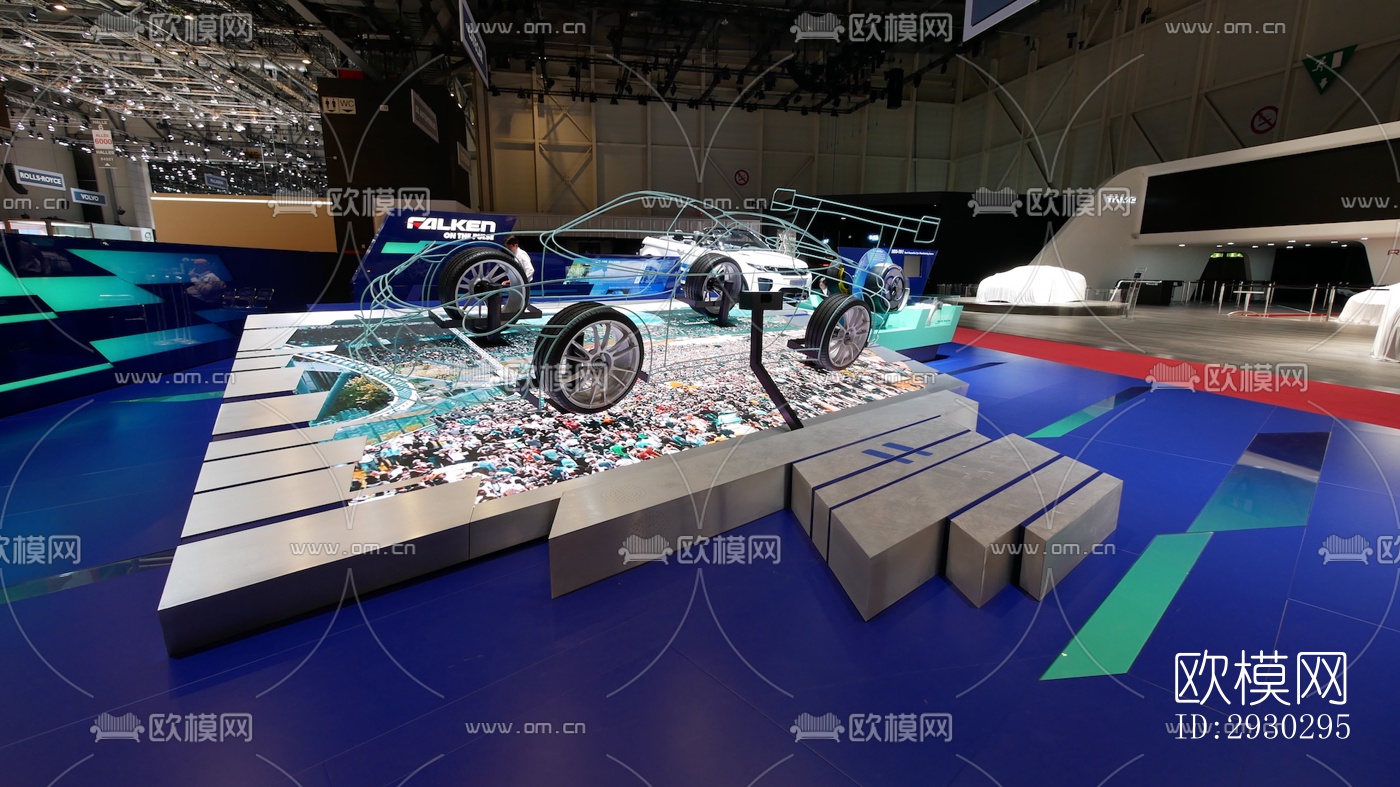 现代展览展厅效果图下载（渲染图7）