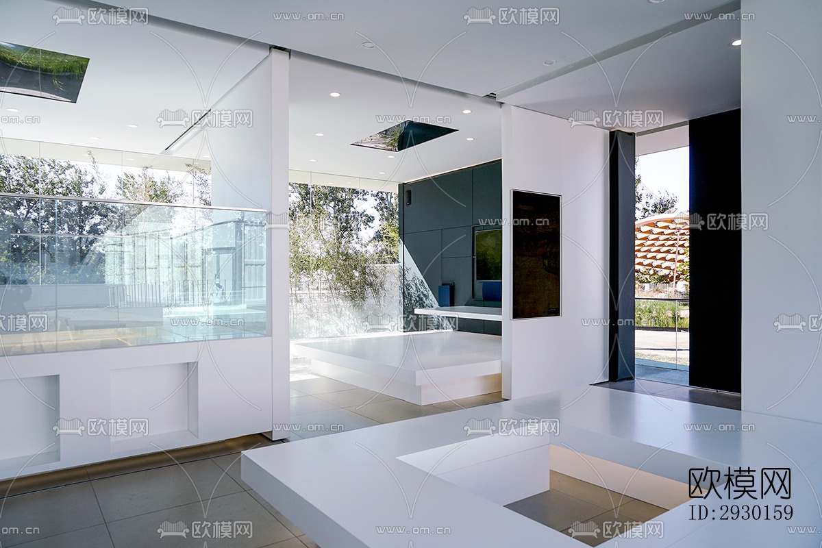 现代展览展厅效果图下载（渲染图10）