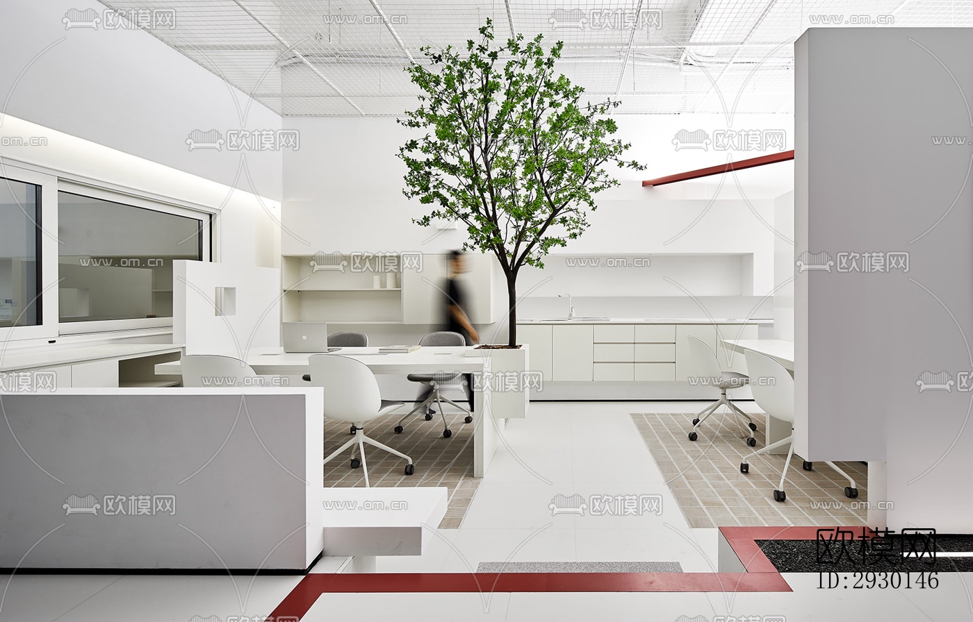 现代展览展厅效果图下载（渲染图17）