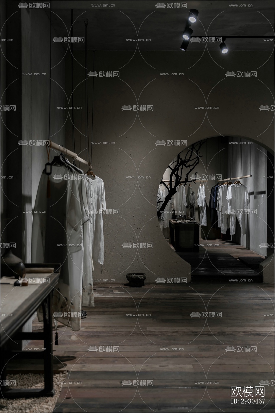 中式酒店民宿效果图下载（渲染图12）