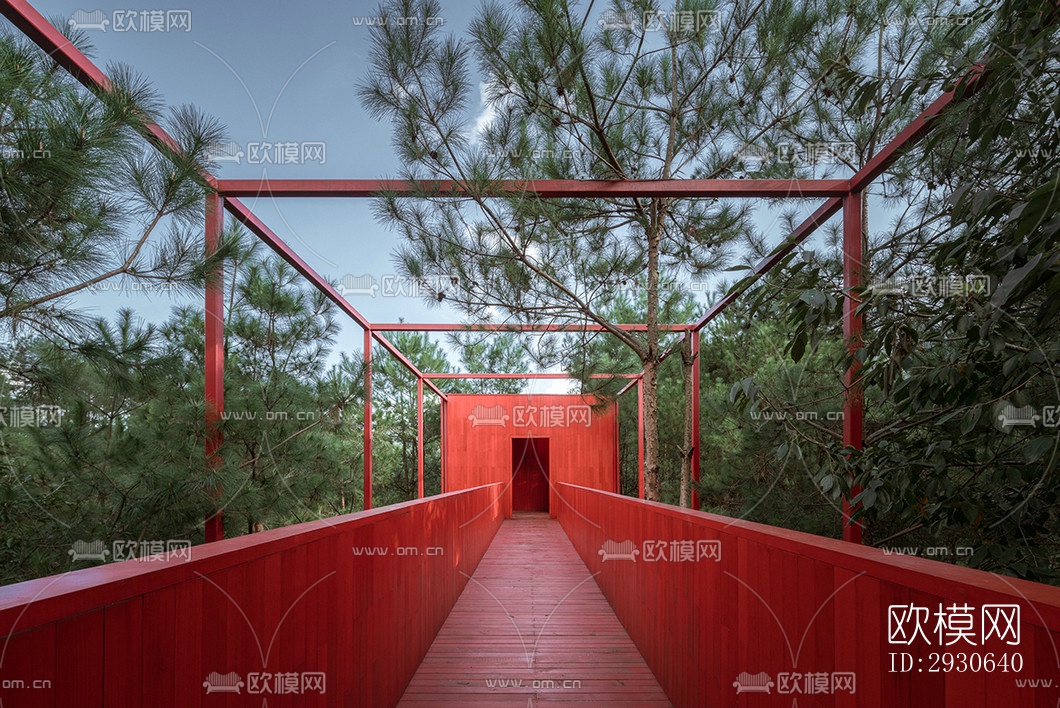 现代酒店民宿效果图下载（渲染图7）