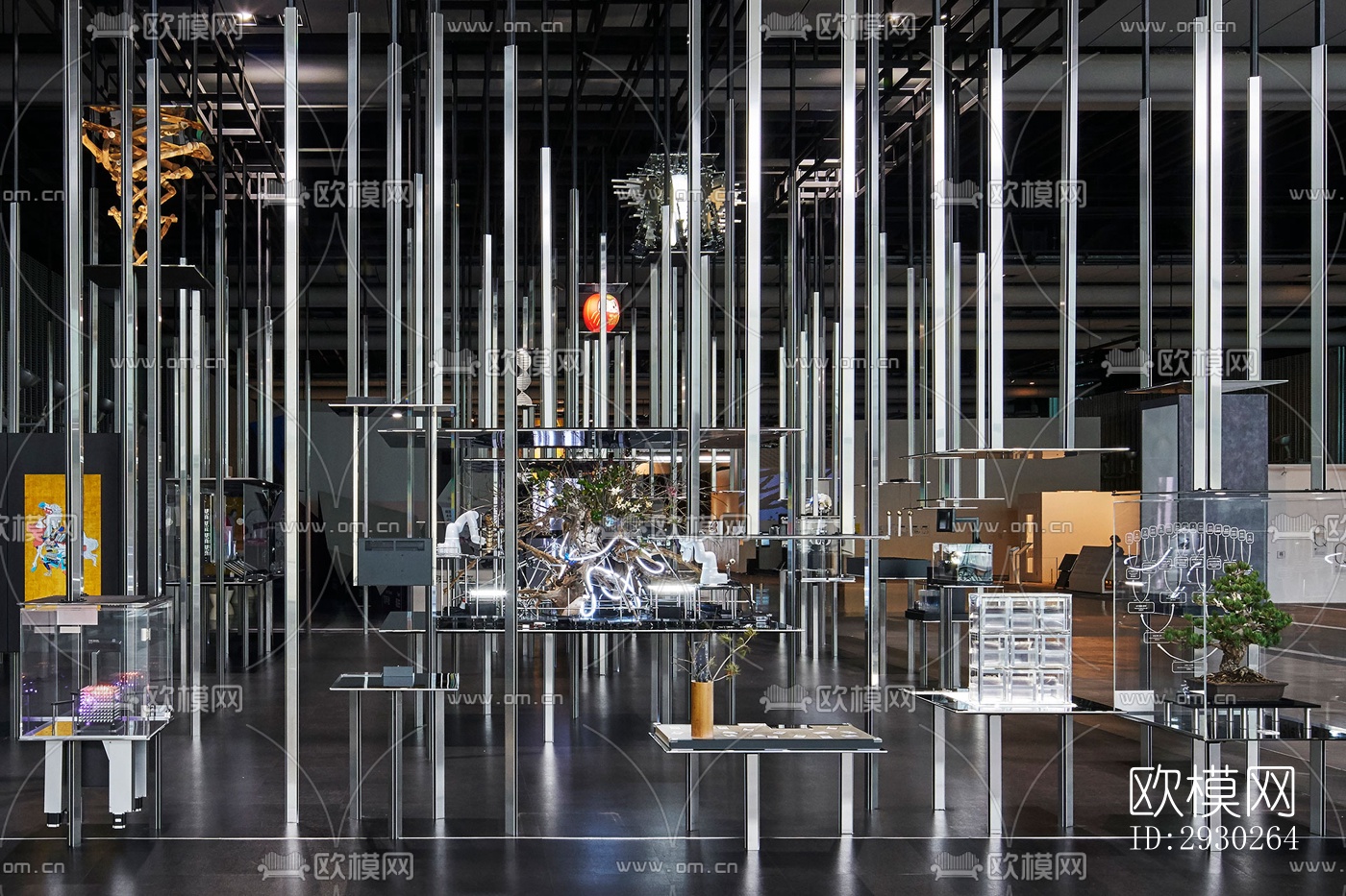 现代展览展厅效果图下载（渲染图6）