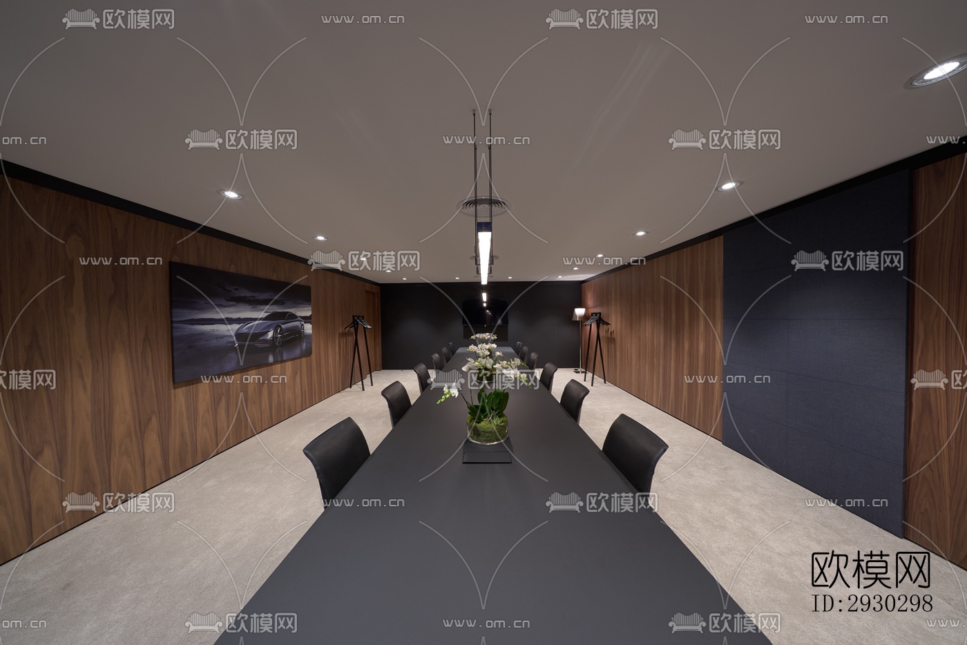 现代展览展厅效果图下载（渲染图4）