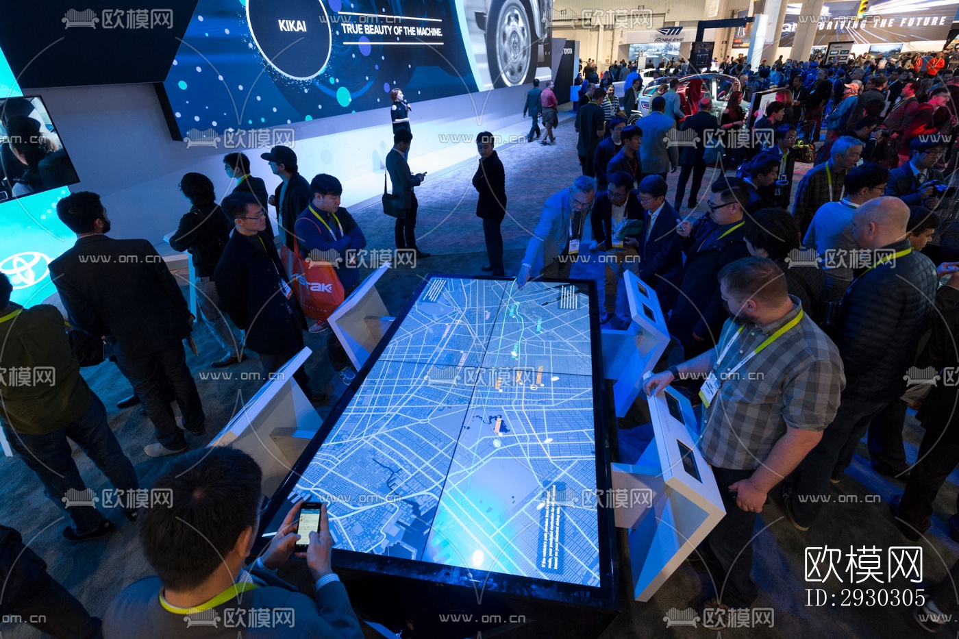 现代展览展厅效果图下载（渲染图4）