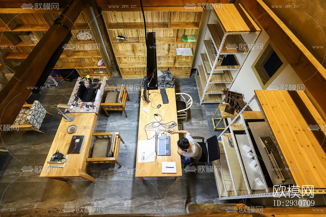 现代酒店民宿效果图下载（渲染图13）