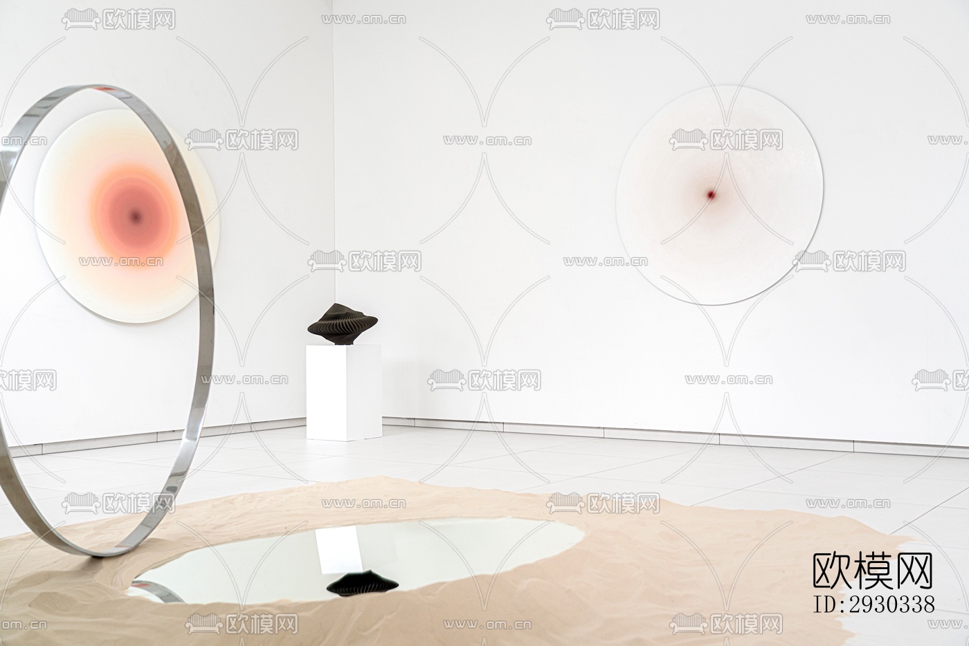 现代展览展厅效果图下载（渲染图8）